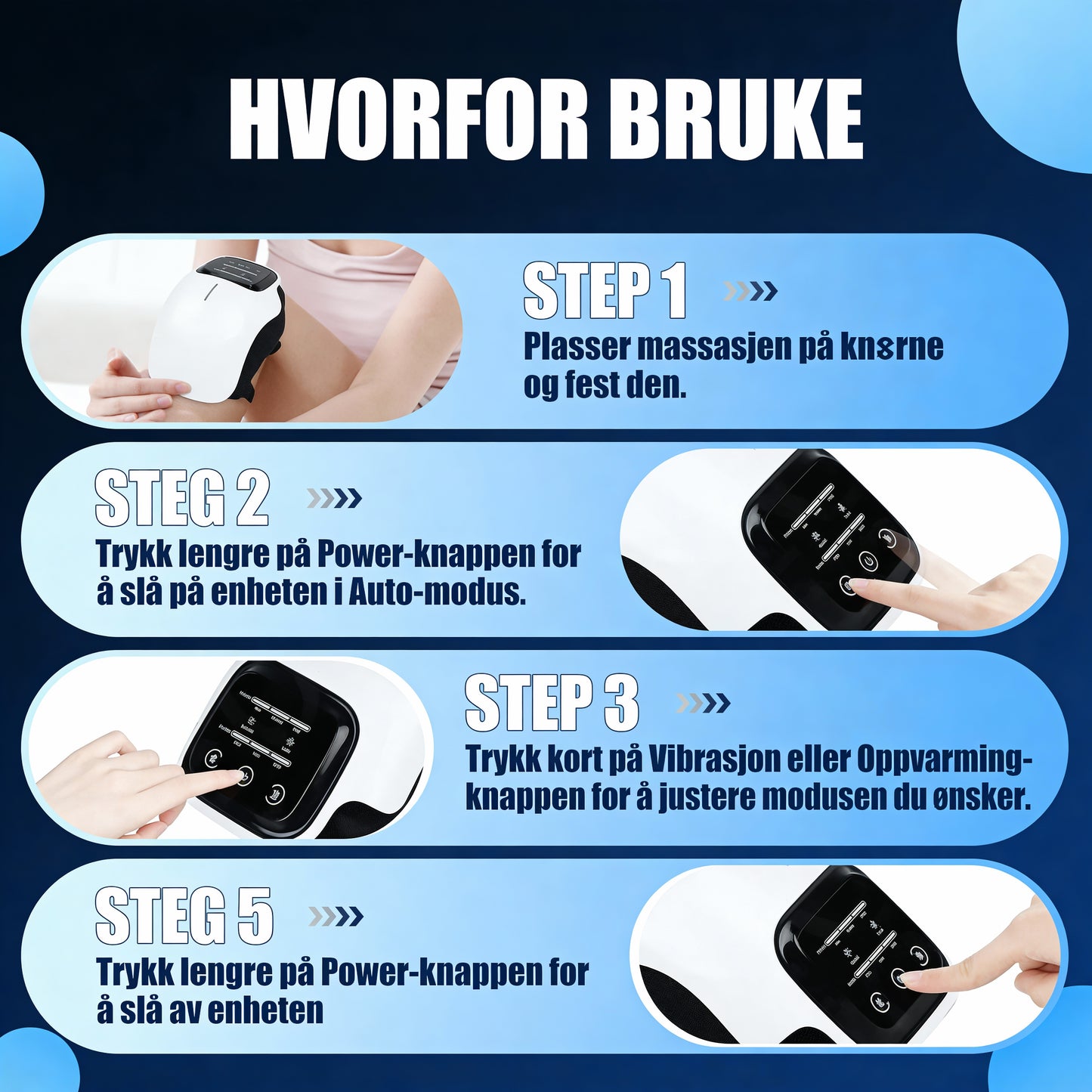 NordSauna™️ Innovativ Knee Massasjer (PRO)