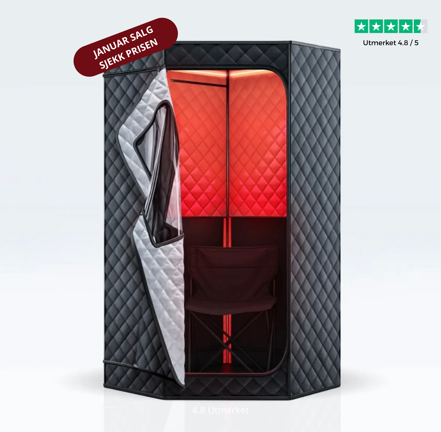 Saunabox Infrarød Sauna PRO (2025 Versjon)